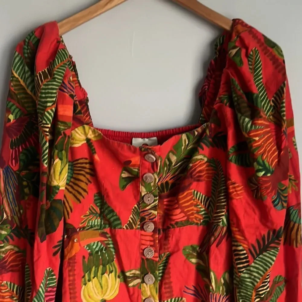 FARM Rio Red Forest Birds Romper - Picture 6 of 14